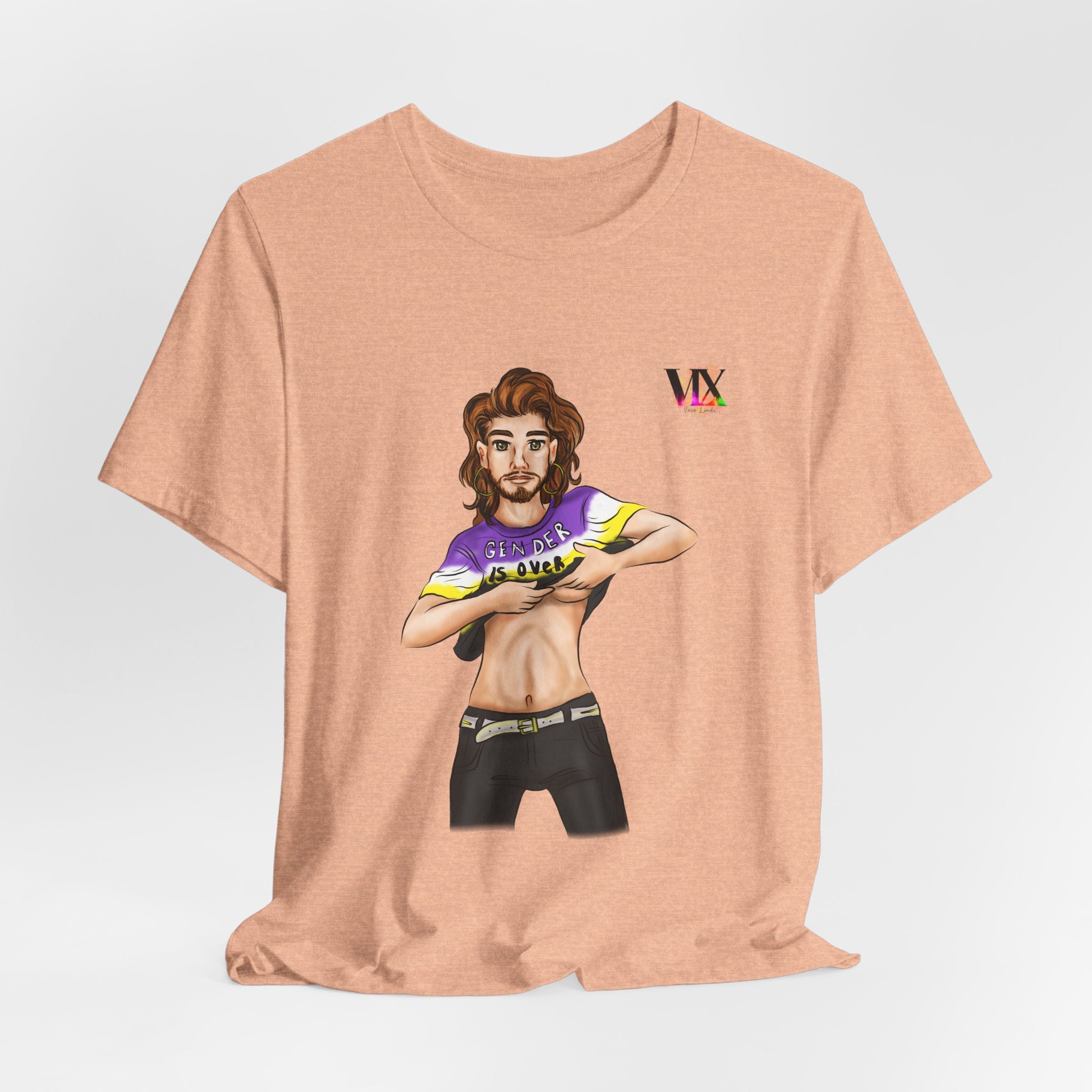 VOCE LINDX Classic Fit Cotton T‑Shirt – 100 % Airlume Combed & Ring‑Spun Cotton – Lightweight, Breathable Tee