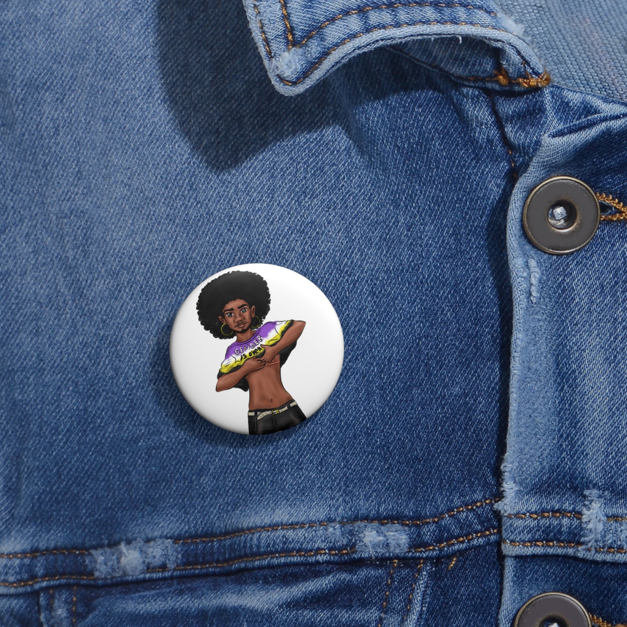 El género ha terminado con los botones de pin personalizados