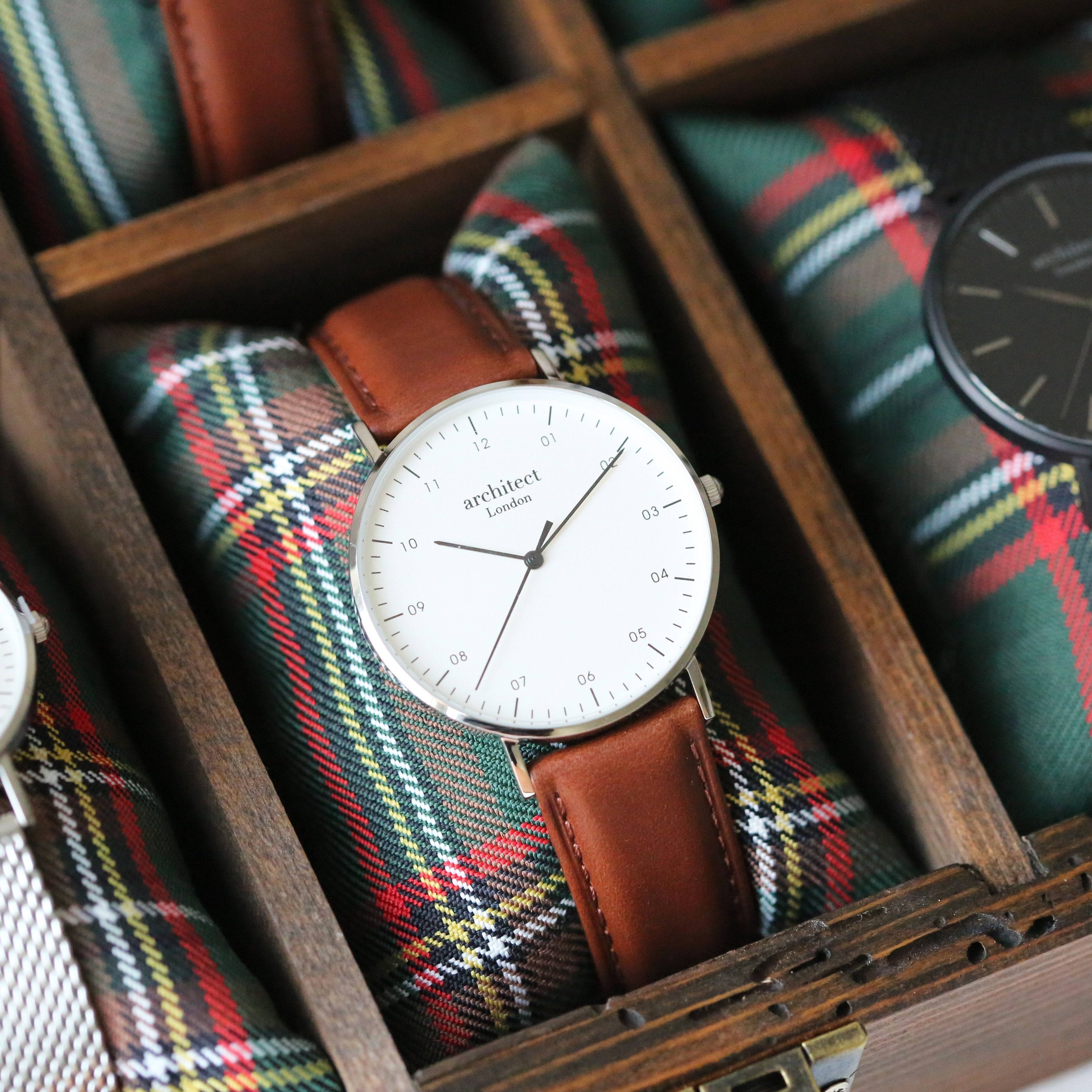 Architect Zephyr walnut watch gift box – Voce Lindx