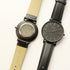 Personalised Minimalist Watch – Jet Black Strap, Modern Engraving | Custom Engraved Gift