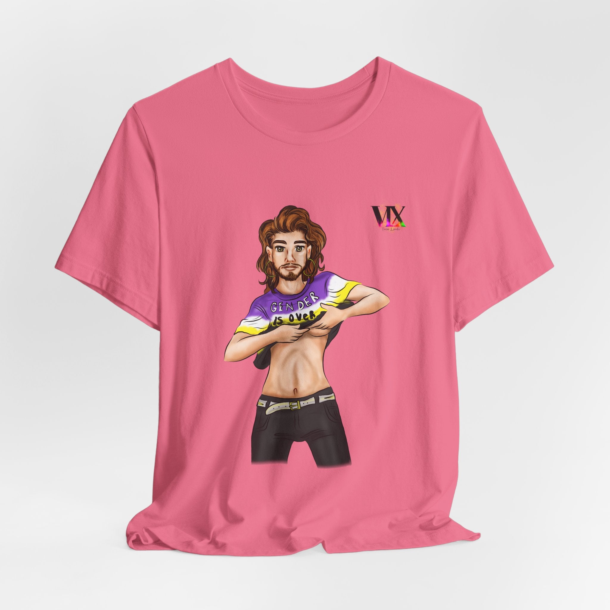 VOCE LINDX Classic Fit Cotton T‑Shirt – 100 % Airlume Combed & Ring‑Spun Cotton – Lightweight, Breathable Tee