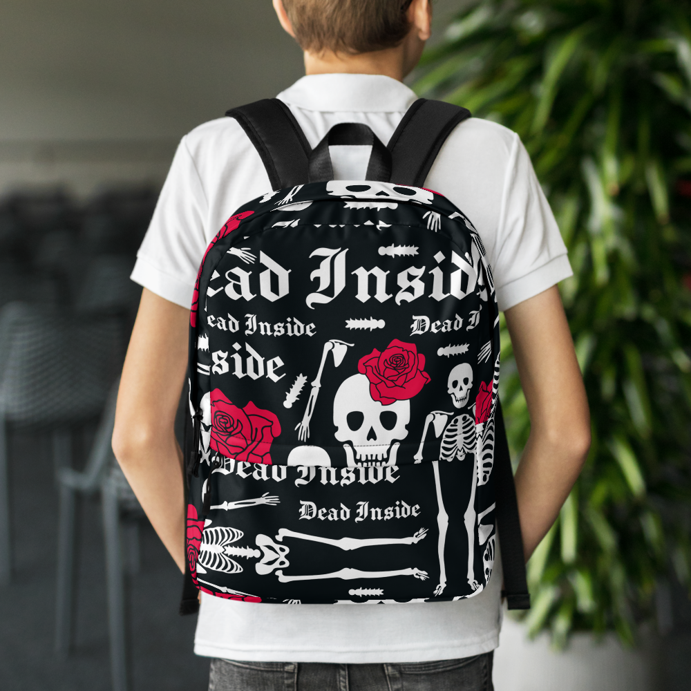 Dead Inside Backpack – Exclusive Print, Vegan & Eco-Friendly, Water-Resistant | Voce Lindx