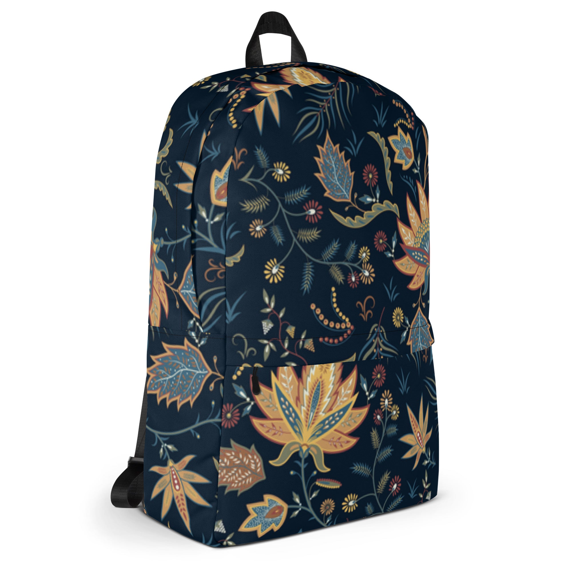 Floral Print Backpack – Water-Resistant 15L Rucksack with Laptop Pocket | All-Gender Everyday Bag