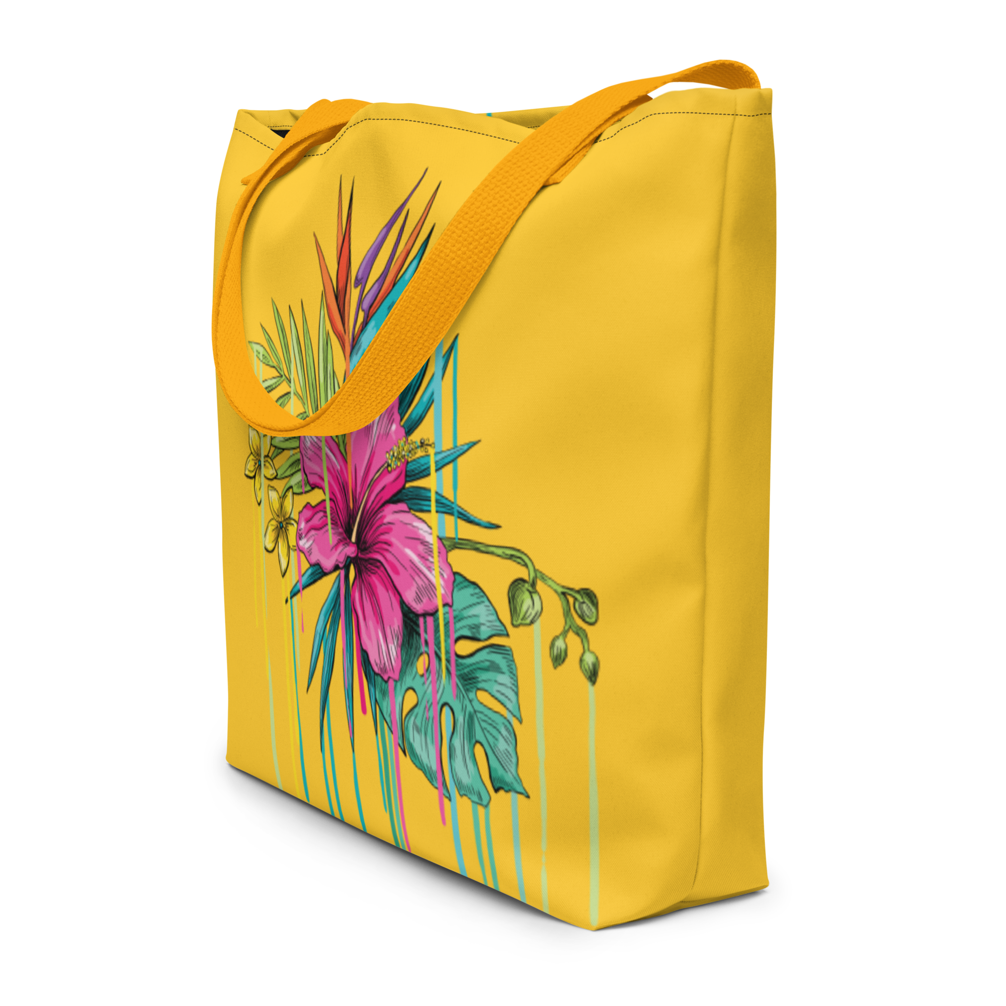 Large Tote Bag – Pink Flower | Spacious, Durable & Stylish