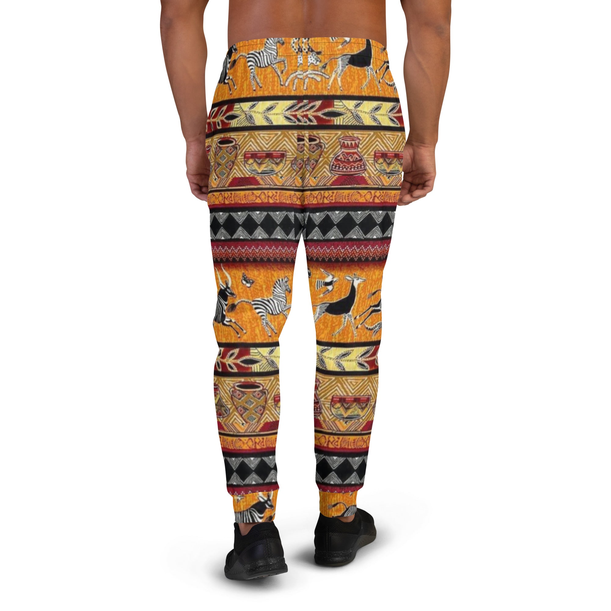 VOCE LINDX African Animals Joggers – 100 % Polyester Sublimation Print – Inclusive & Durable Lounge Pants