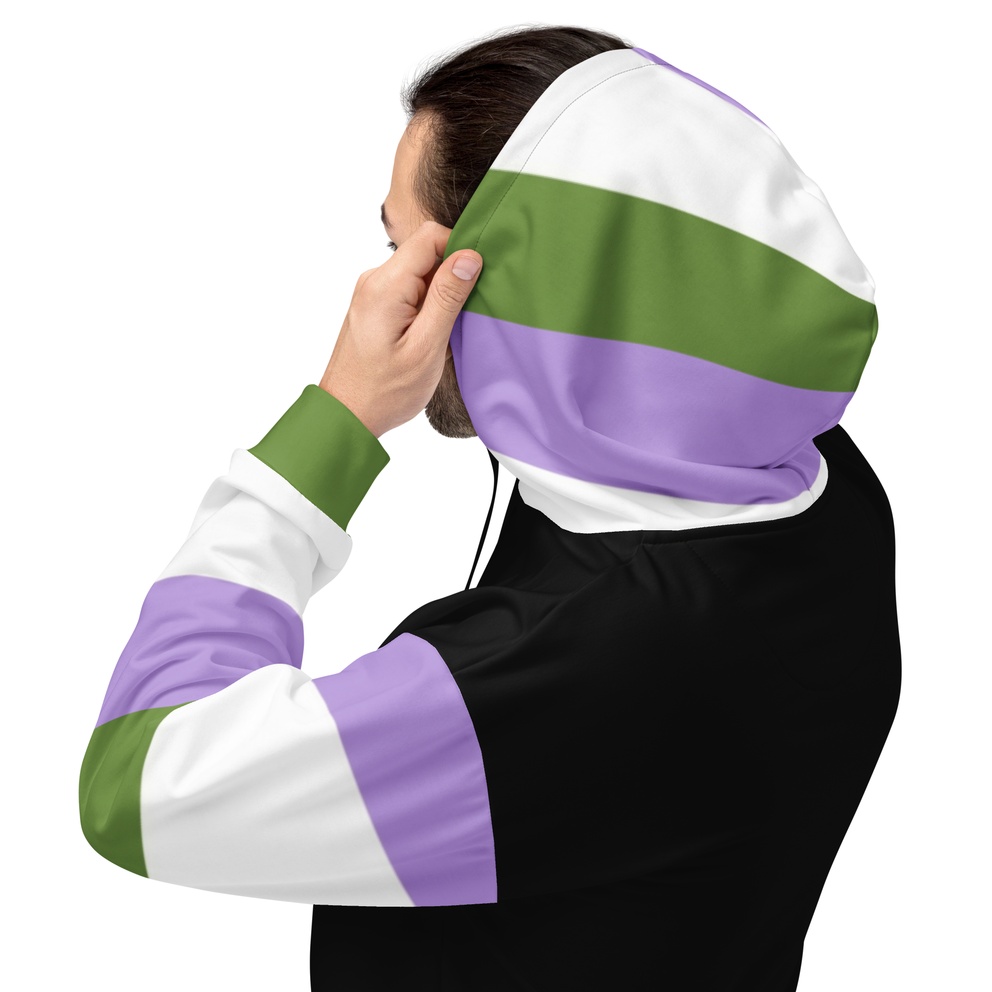 Genderqueer Pride Hoodie – Empowering Statement Design | Soft & Durable Fit