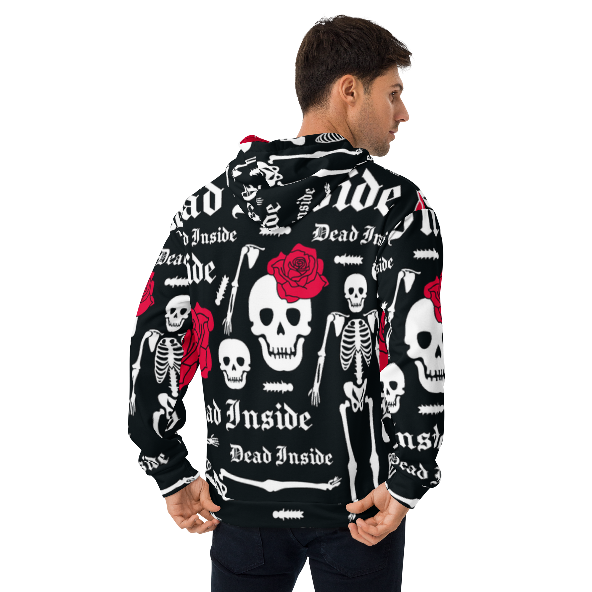 Skull & Flowers Hoodie – “They” Identity Design | Bold & Inclusive
