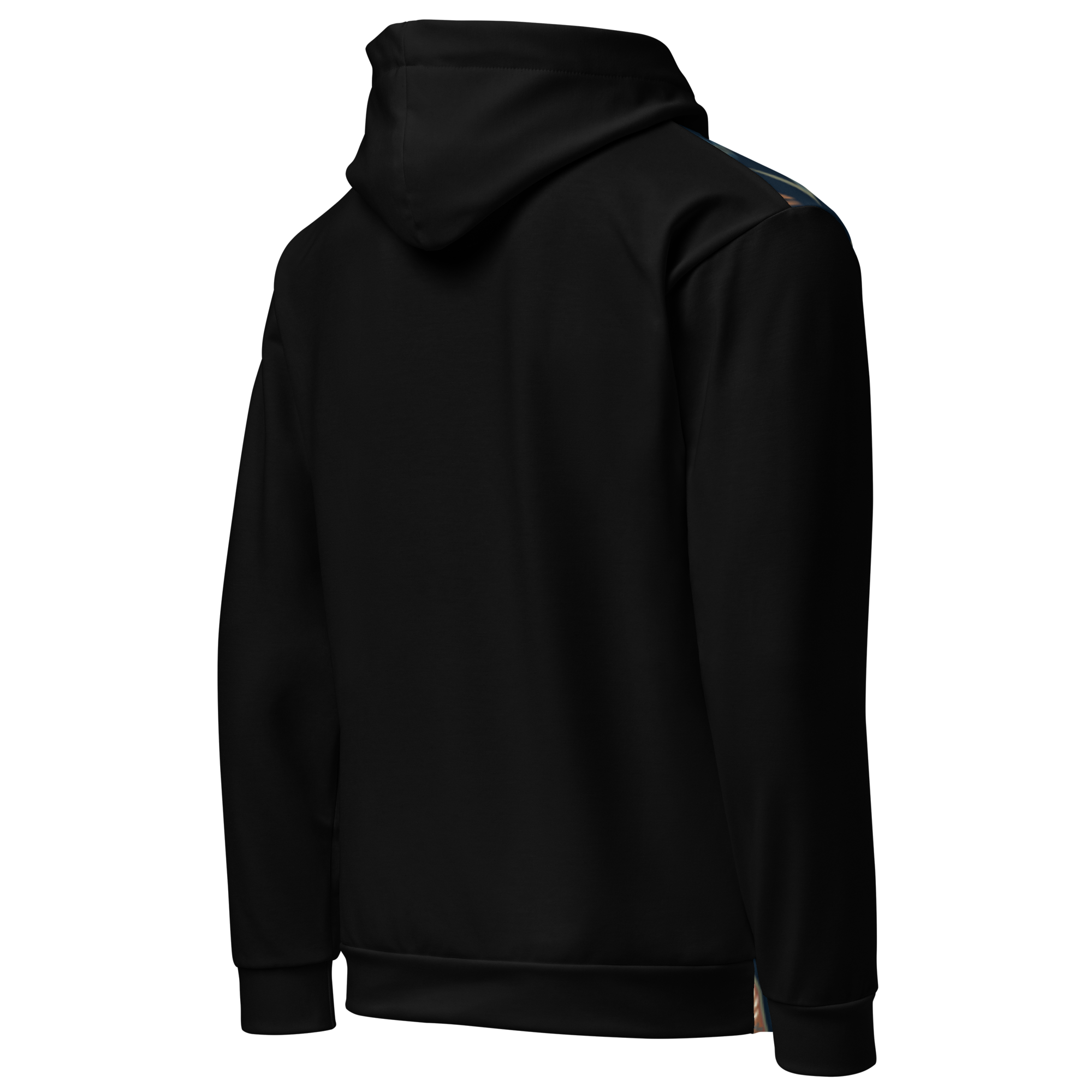Blue Floral Hoodie with “He” Statement – Soft & Empowering | Comfortable Fit