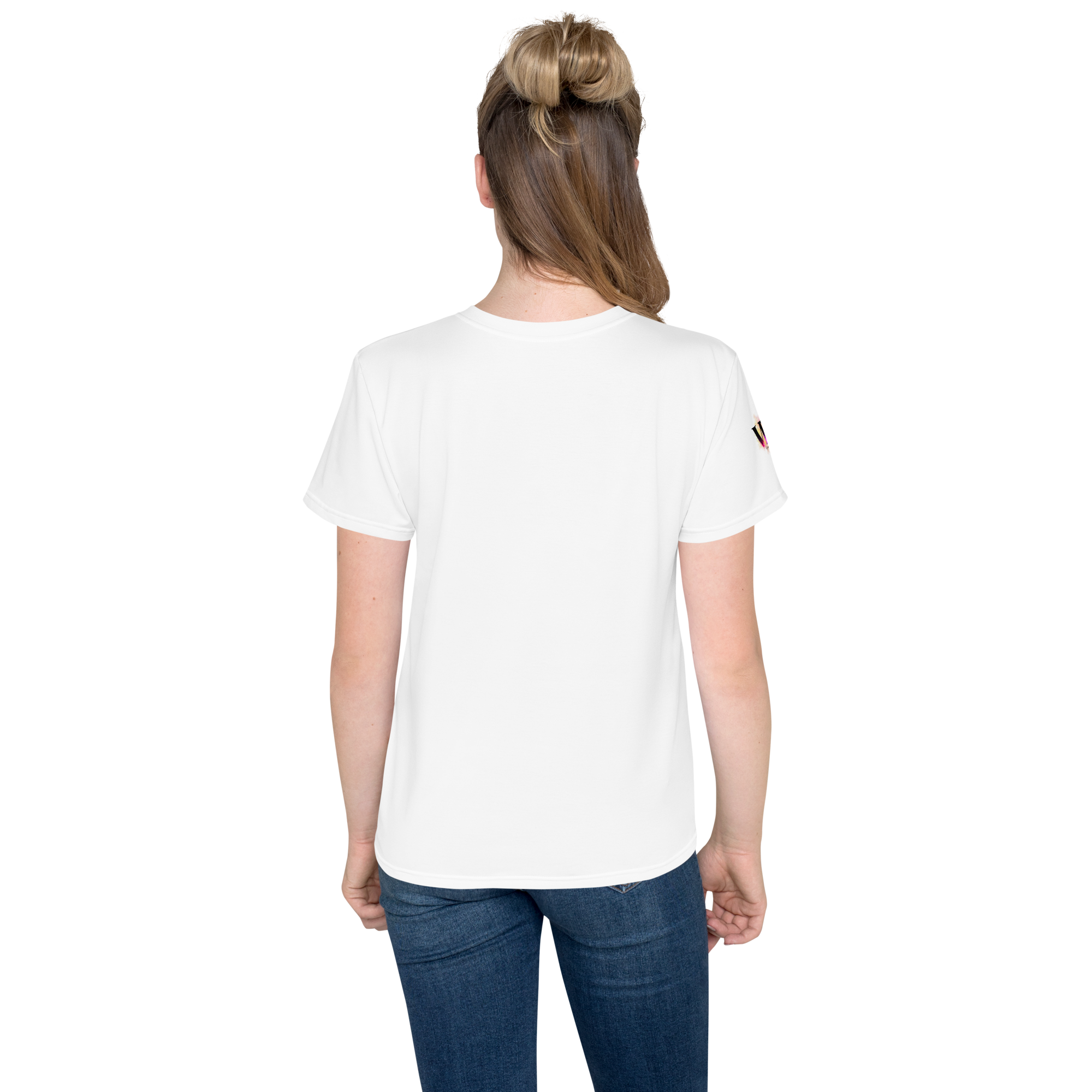 Youth Crew Neck T-Shirt – Skull in a Beret Graphic | White Cotton Tee for Kids | Voce Lindx