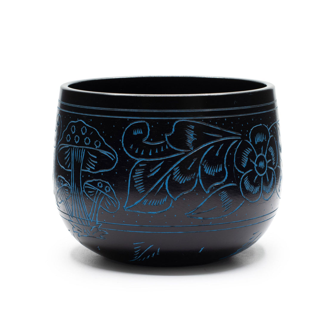 Cauldron Tibetan Singing Bowl, Magic Mushroom, Blue 15cm – photo 2