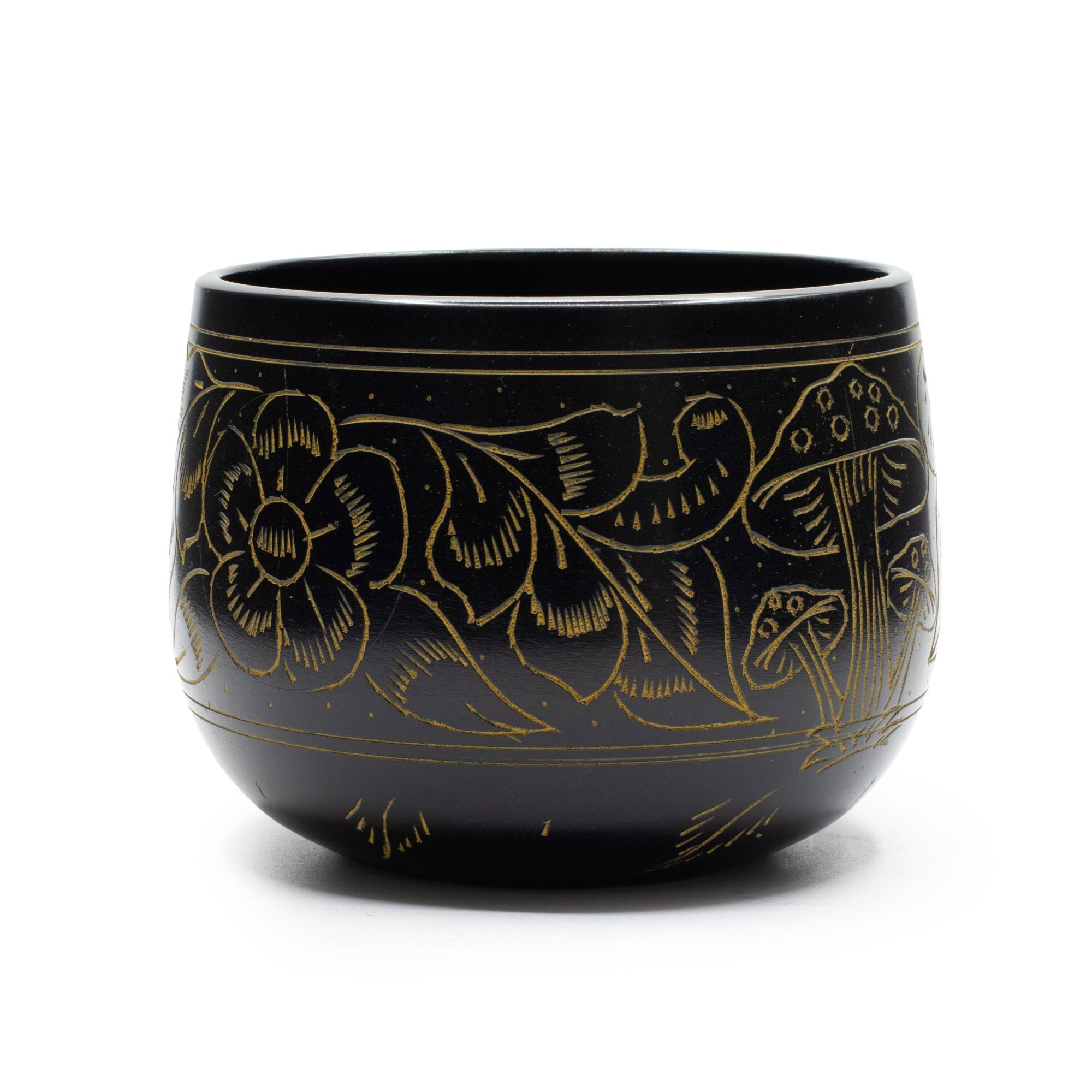 Cauldron Tibetan Singing Bowl, Magic Mushroom, Yellow 15cm