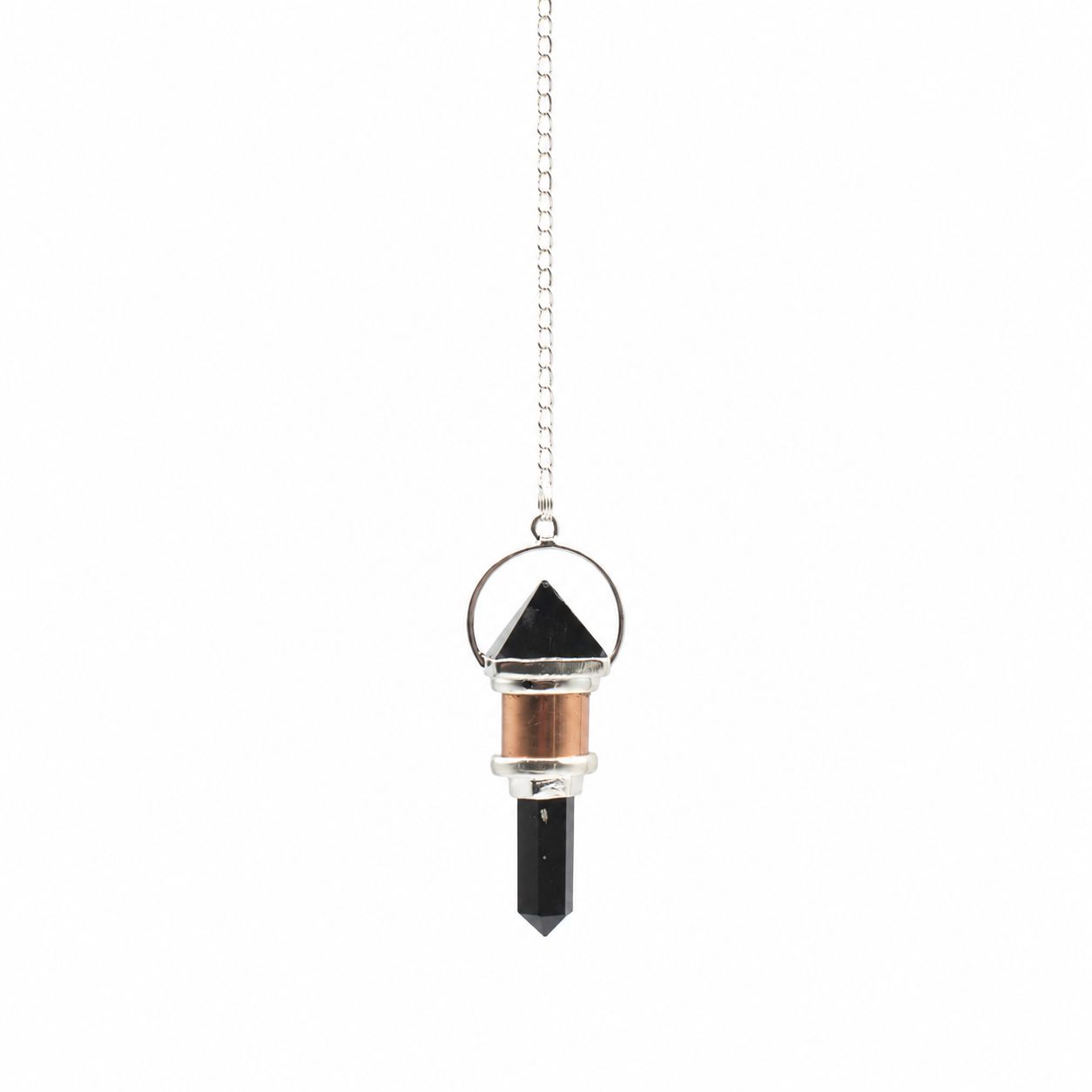 Night Watcher Obsidian Copper Pendulum