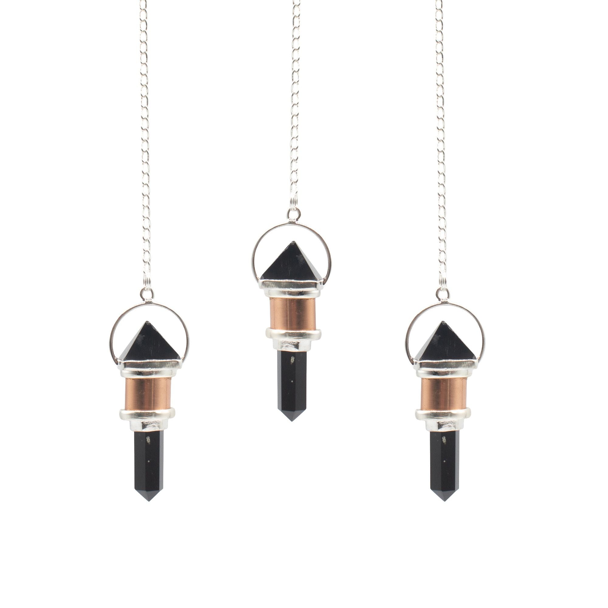 Night Watcher Obsidian Copper Pendulum