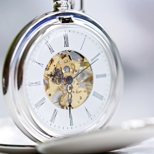 Personalised Dual-Opening Skeleton Pocket Watch – Modern Engraving | Engraved Keepsake Gift