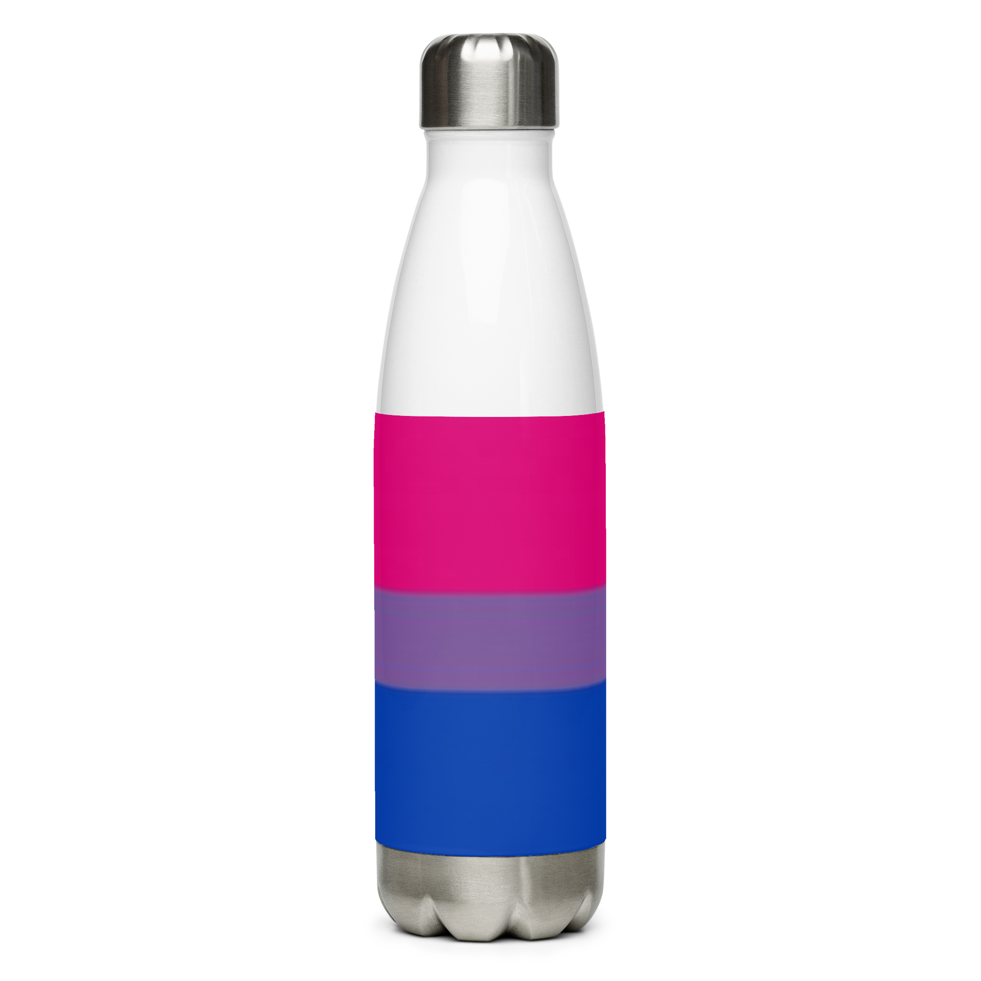 VOCE LINDX Bisexual Flag Stainless Steel Water Bottle – 500ml Double-Walled, Leak-Proof, Gloss Finish