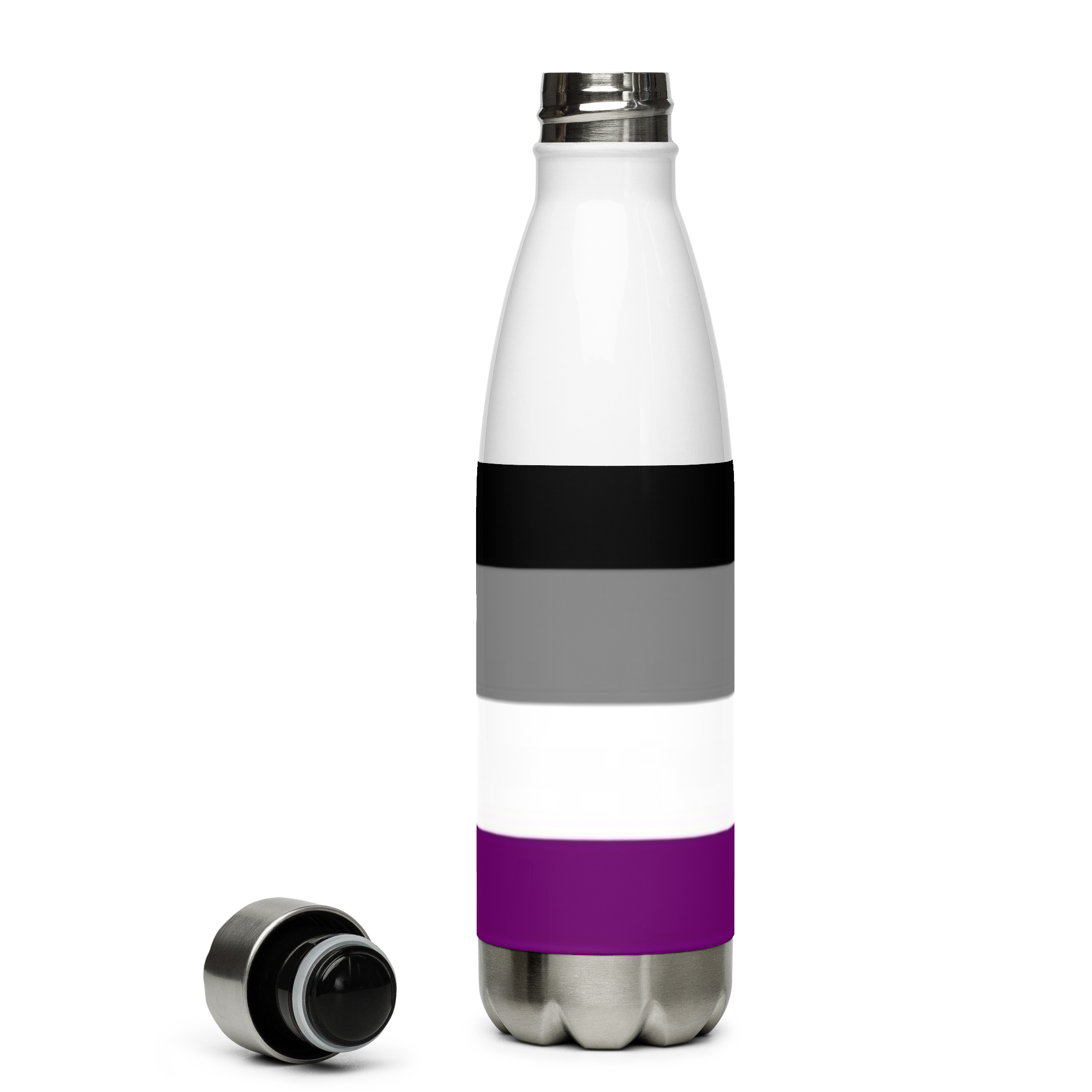 VOCE LINDX Asexual Flag Stainless Steel Water Bottle – 500 ml Vacuum-Insulated, Leak-Proof, Colourful Design
