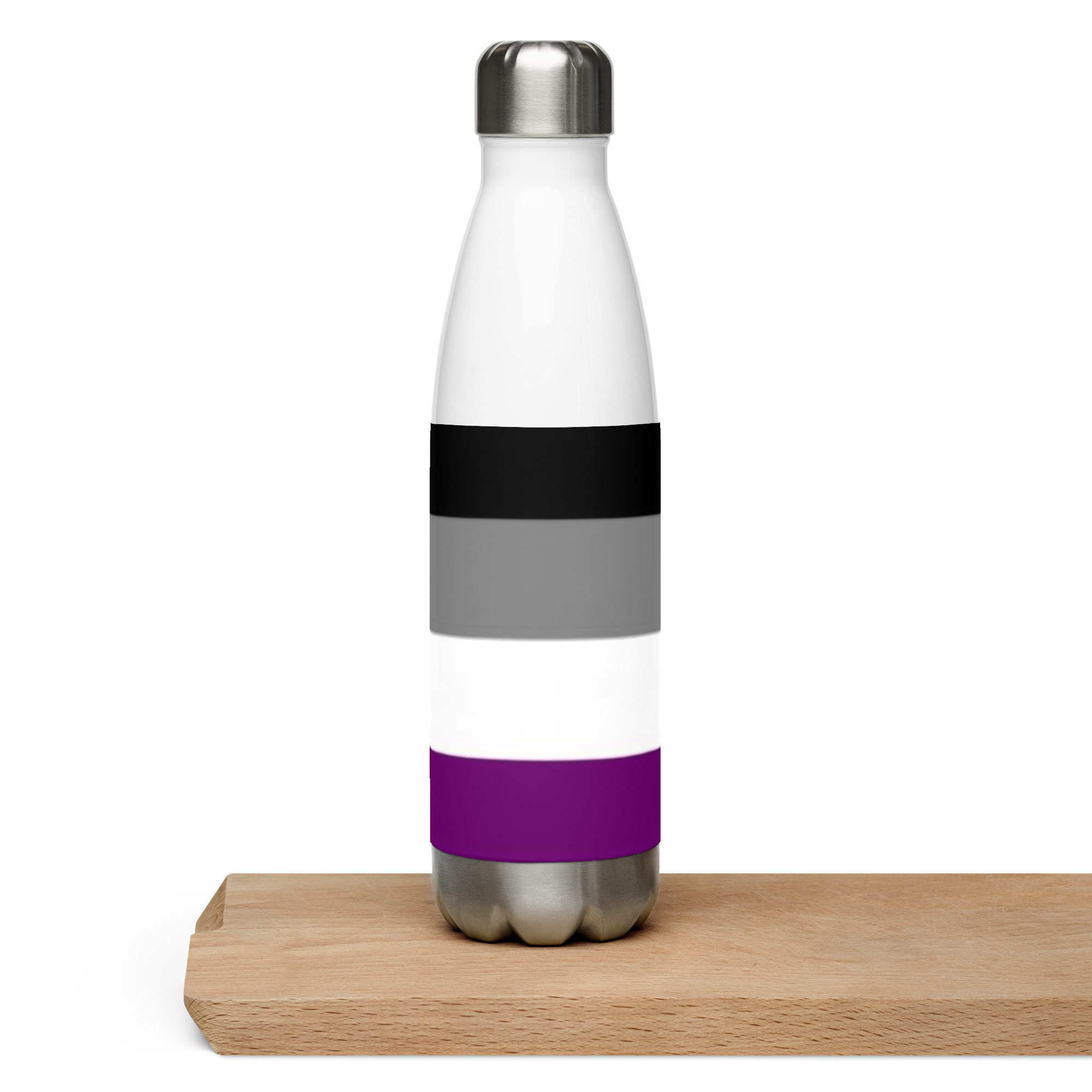 VOCE LINDX Asexual Flag Stainless Steel Water Bottle – 500 ml Vacuum-Insulated, Leak-Proof, Colourful Design