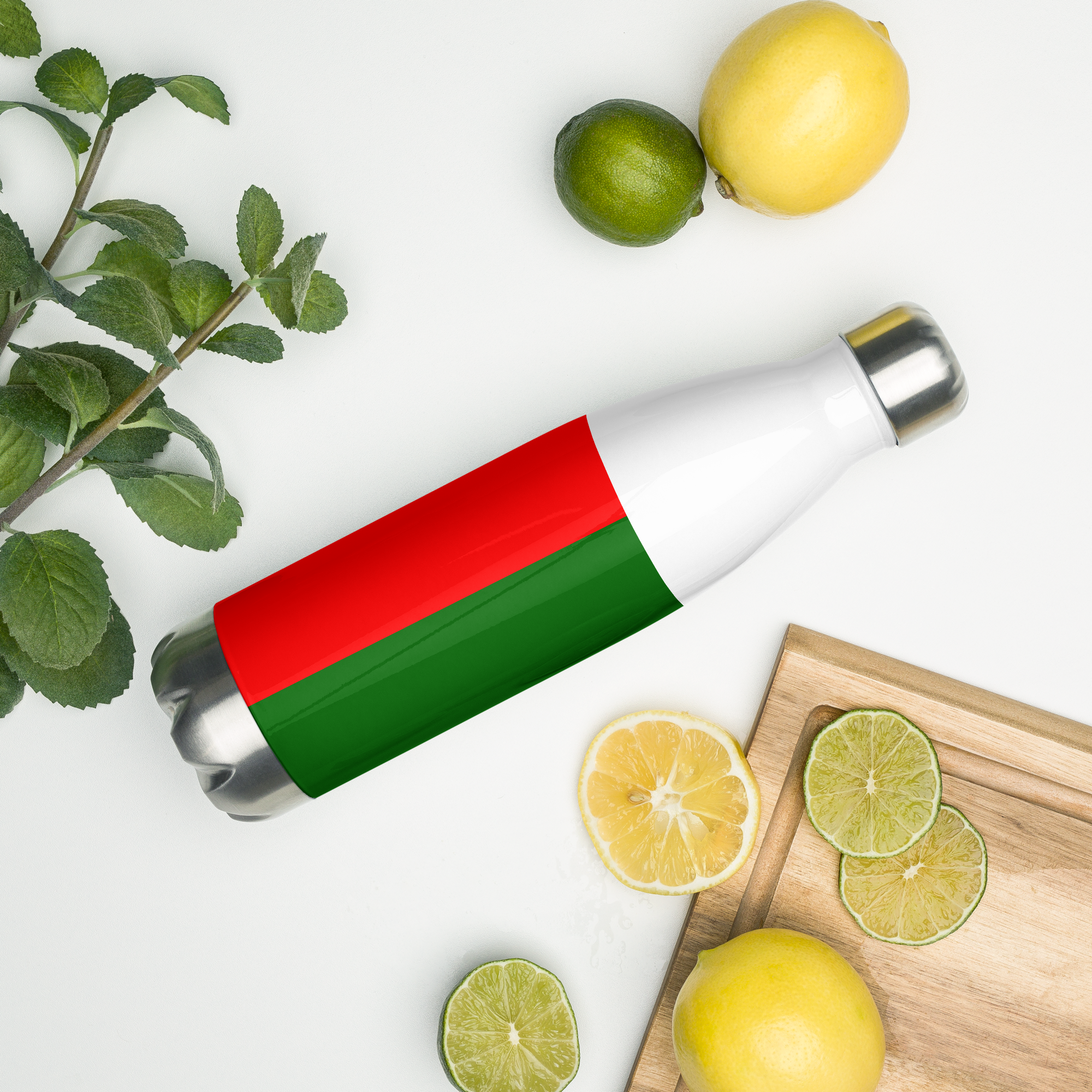 VOCE LINDX Portugal Flag Stainless Steel Water Bottle – 500ml Vacuum-Insulated, Leak-Proof, BPA-Free Flask
