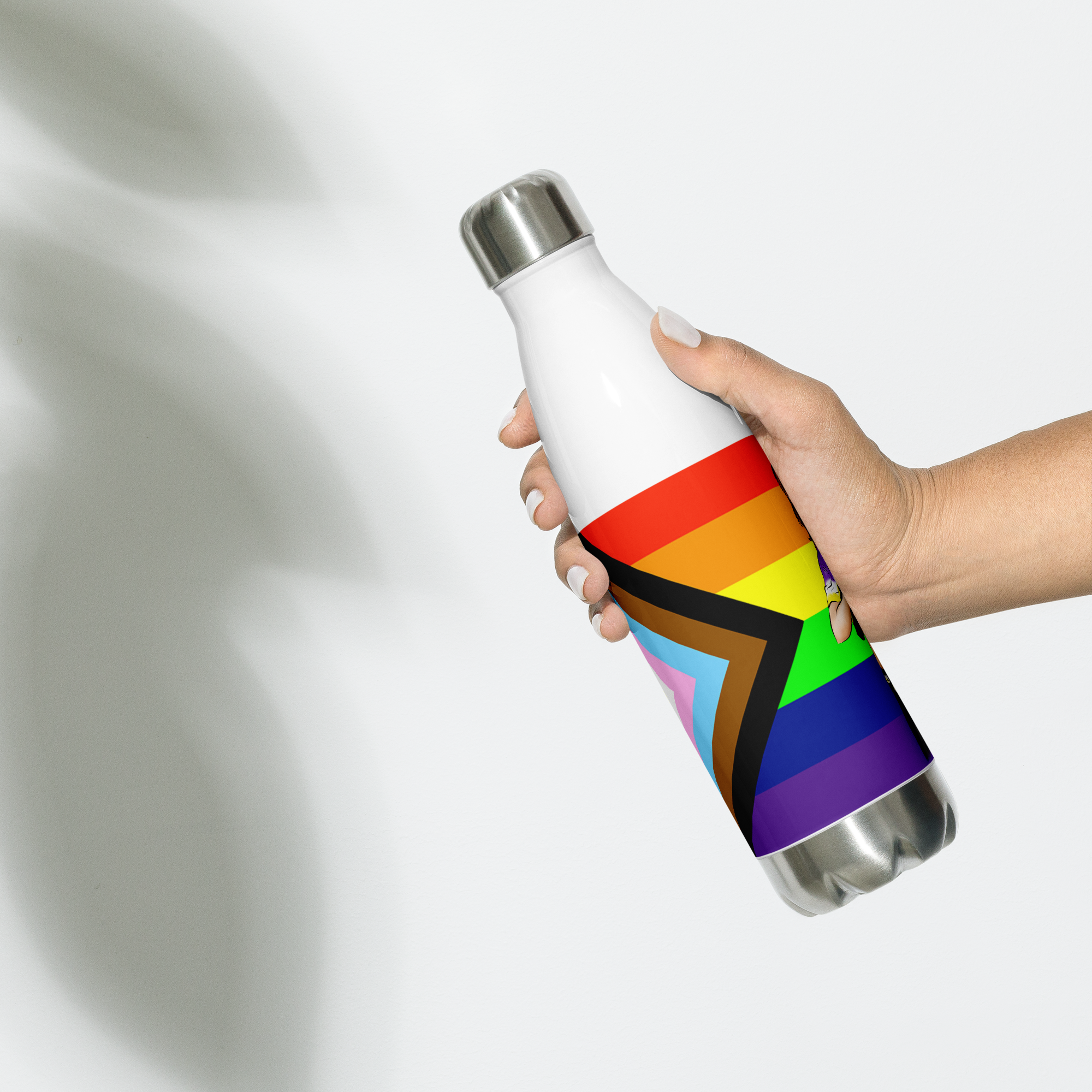 VOCE LINDX Intersex-Inclusive Nonbinary “Gender Is Over” Stainless Steel Water Bottle – 500 ml Vacuum Flask, Leak‑Proof