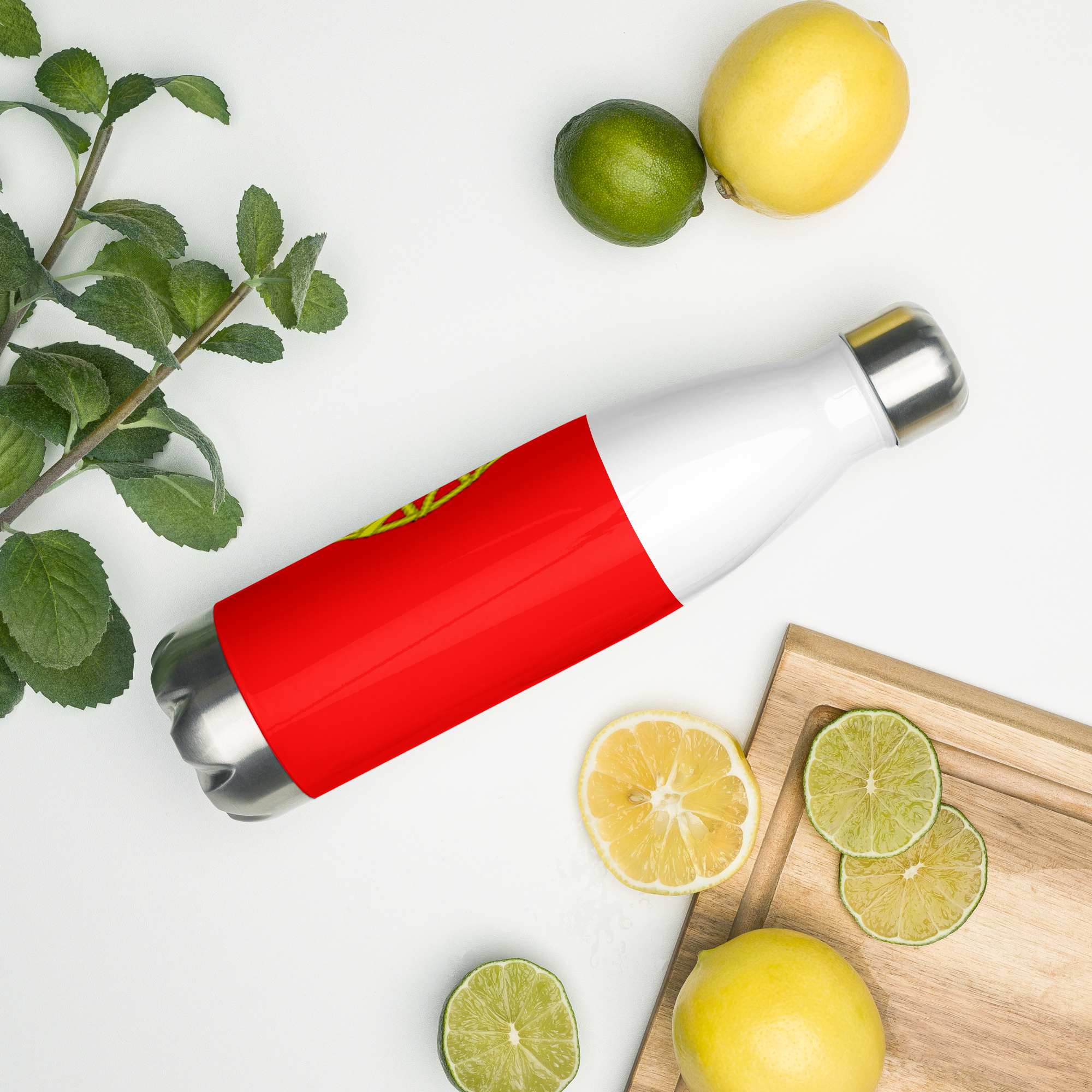 VOCE LINDX Portugal Flag Stainless Steel Water Bottle – 500ml Vacuum-Insulated, Leak-Proof, BPA-Free Flask