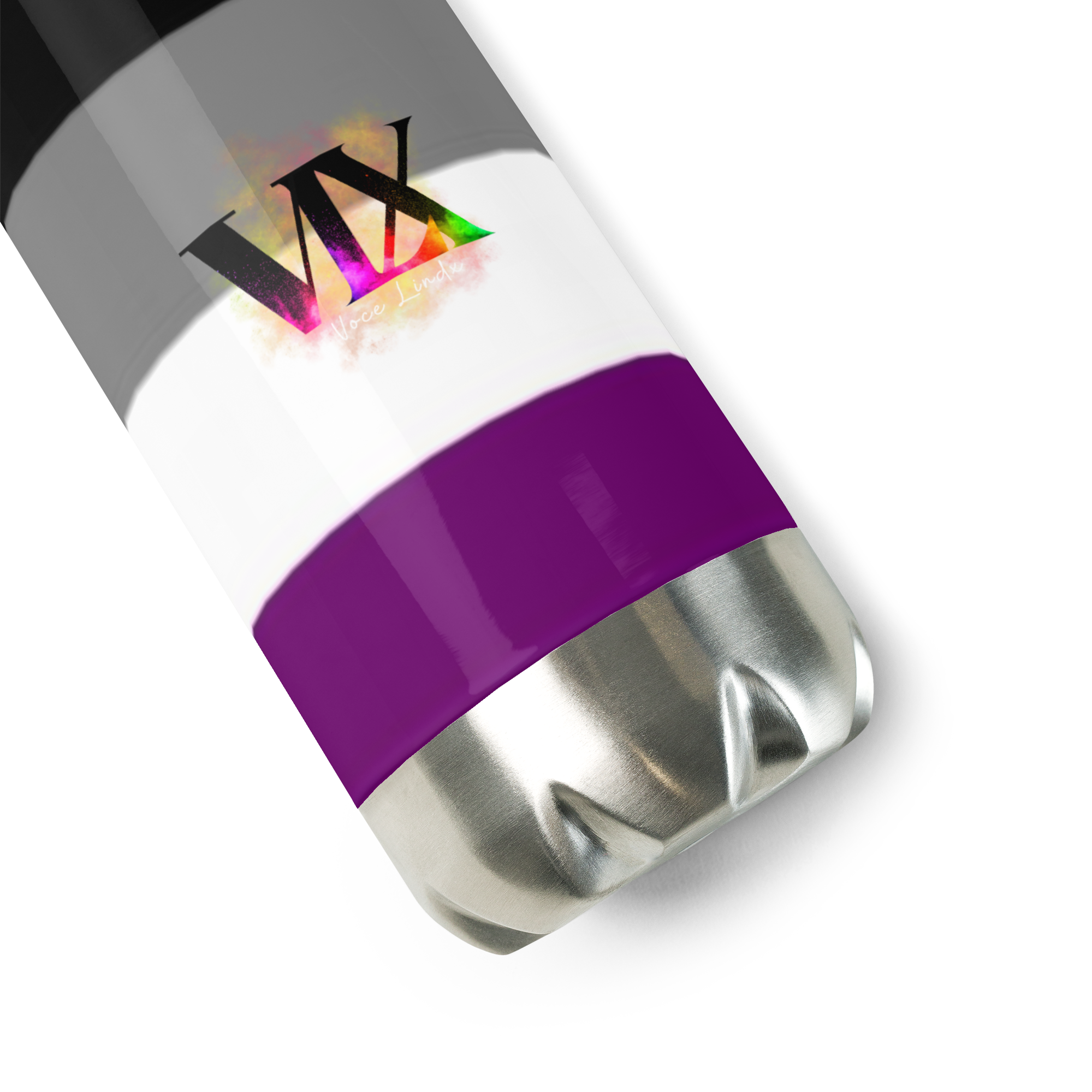 VOCE LINDX Asexual Flag Stainless Steel Water Bottle – 500 ml Vacuum-Insulated, Leak-Proof, Colourful Design