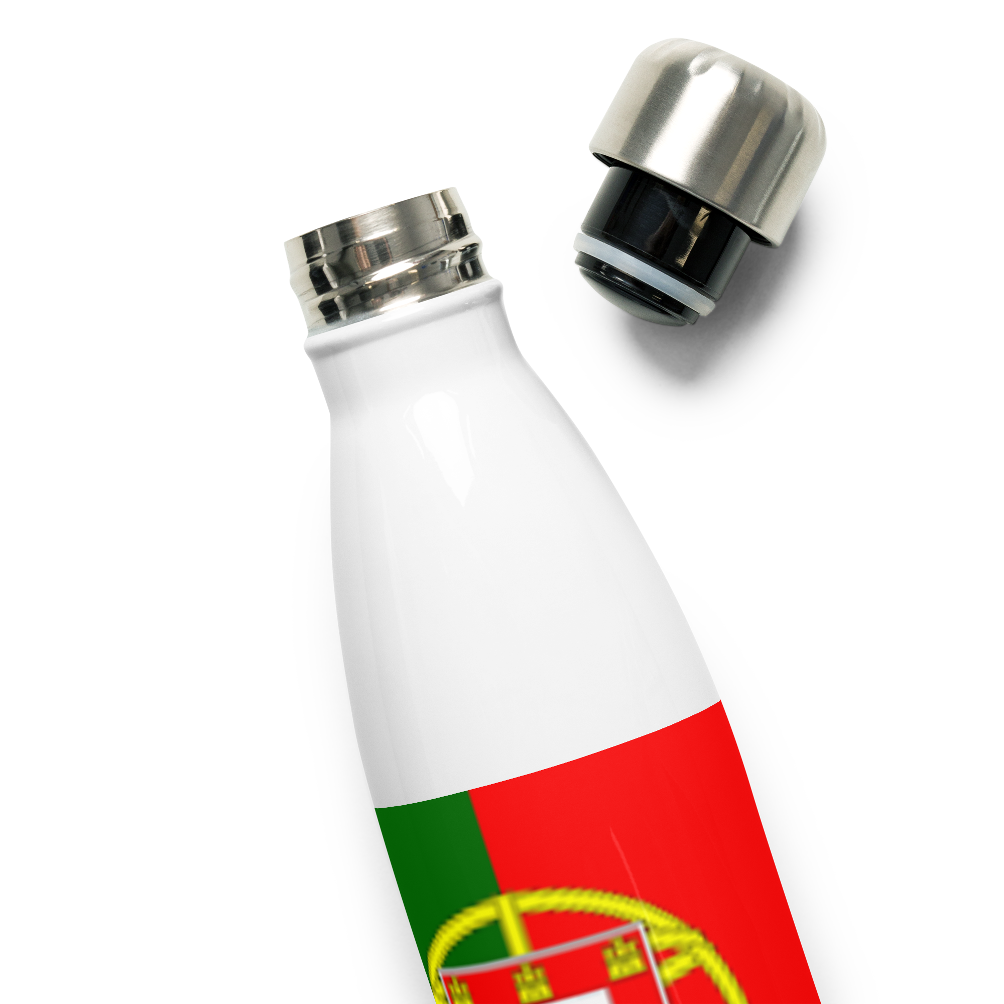 VOCE LINDX Portugal Flag Stainless Steel Water Bottle – 500ml Vacuum-Insulated, Leak-Proof, BPA-Free Flask