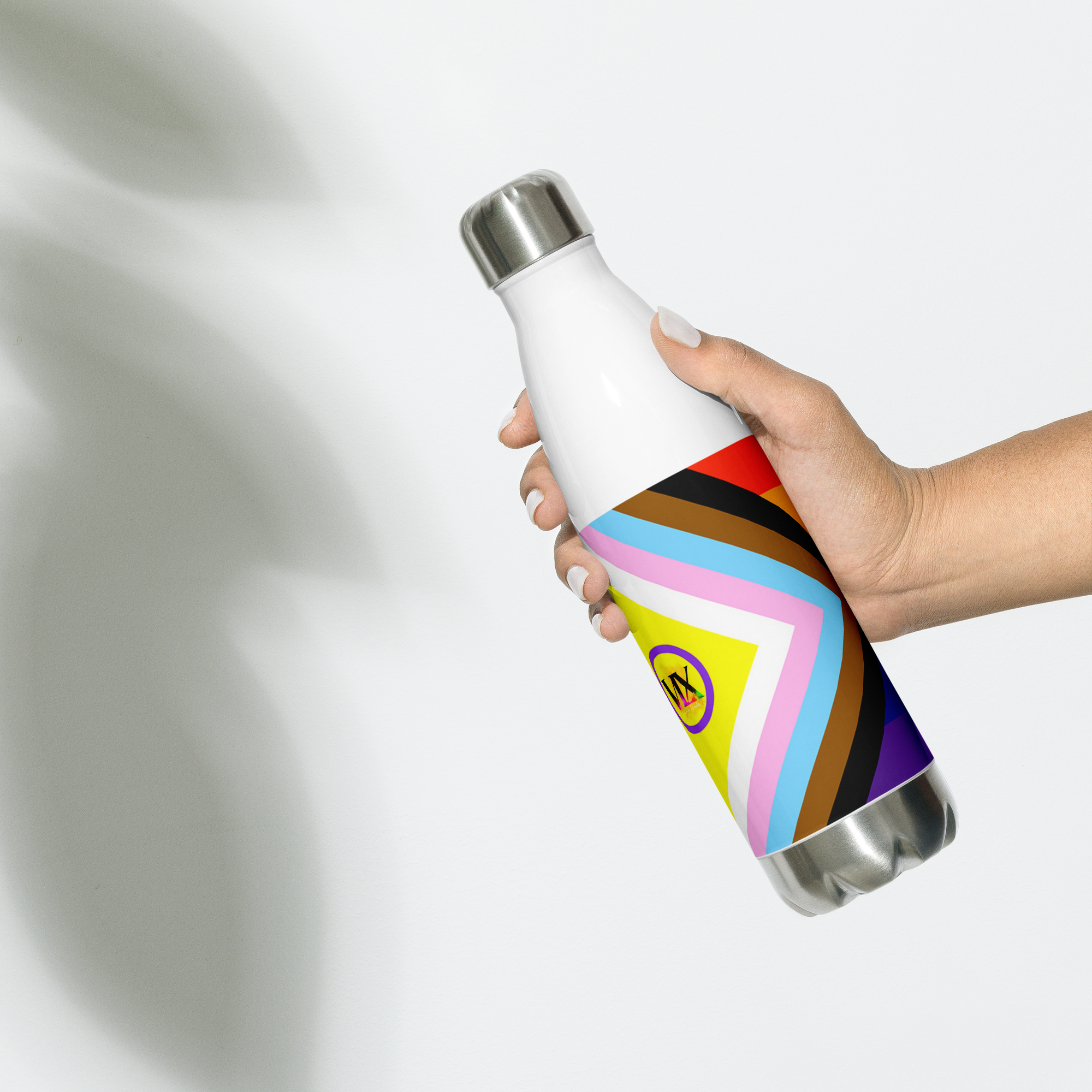 VOCE LINDX Intersex-Inclusive Nonbinary “Gender Is Over” Stainless Steel Water Bottle – 500 ml Vacuum Flask, Leak‑Proof