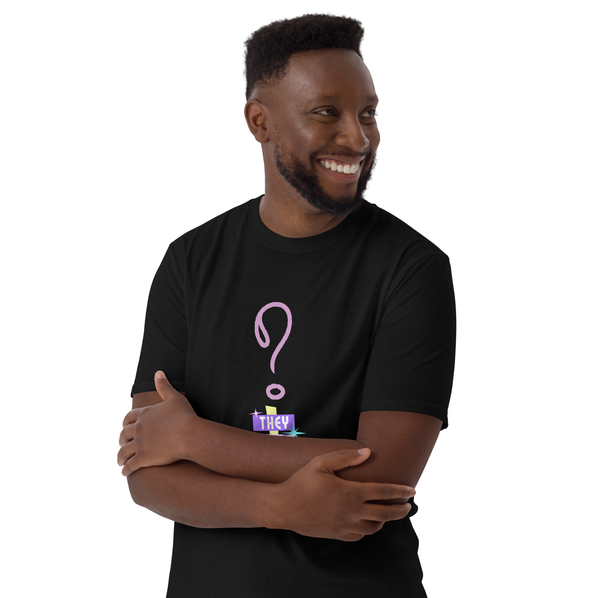 VOCE LINDX “They/Them” Short Sleeve T‑Shirt – 100 % Cotton Jersey, Pronoun-Statement Tee