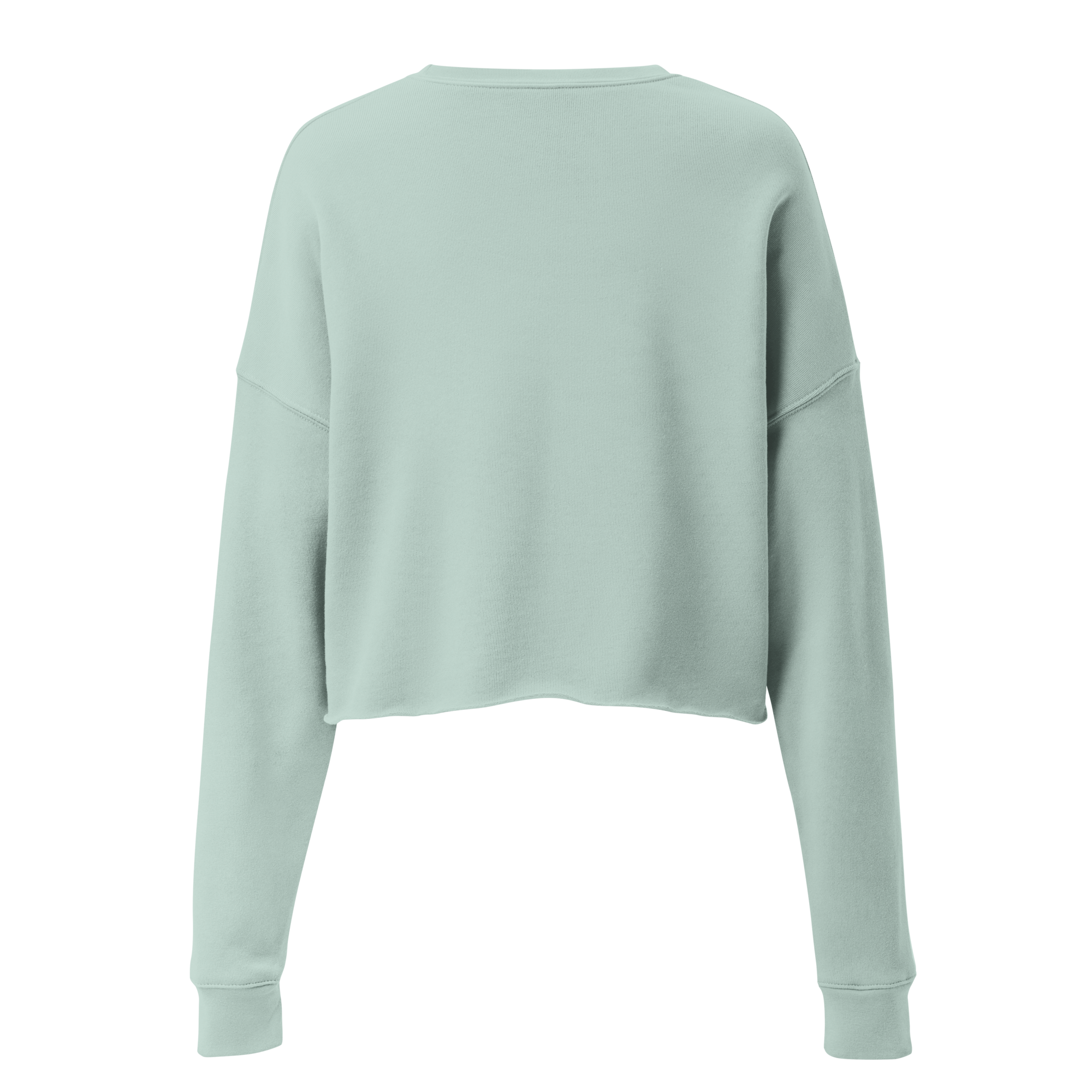 VOCE LINDX Cropped Sweatshirt – 50/50 Cotton–Poly Fleece, Ribbed Cuffs & Raw Hem – Custom Artwork