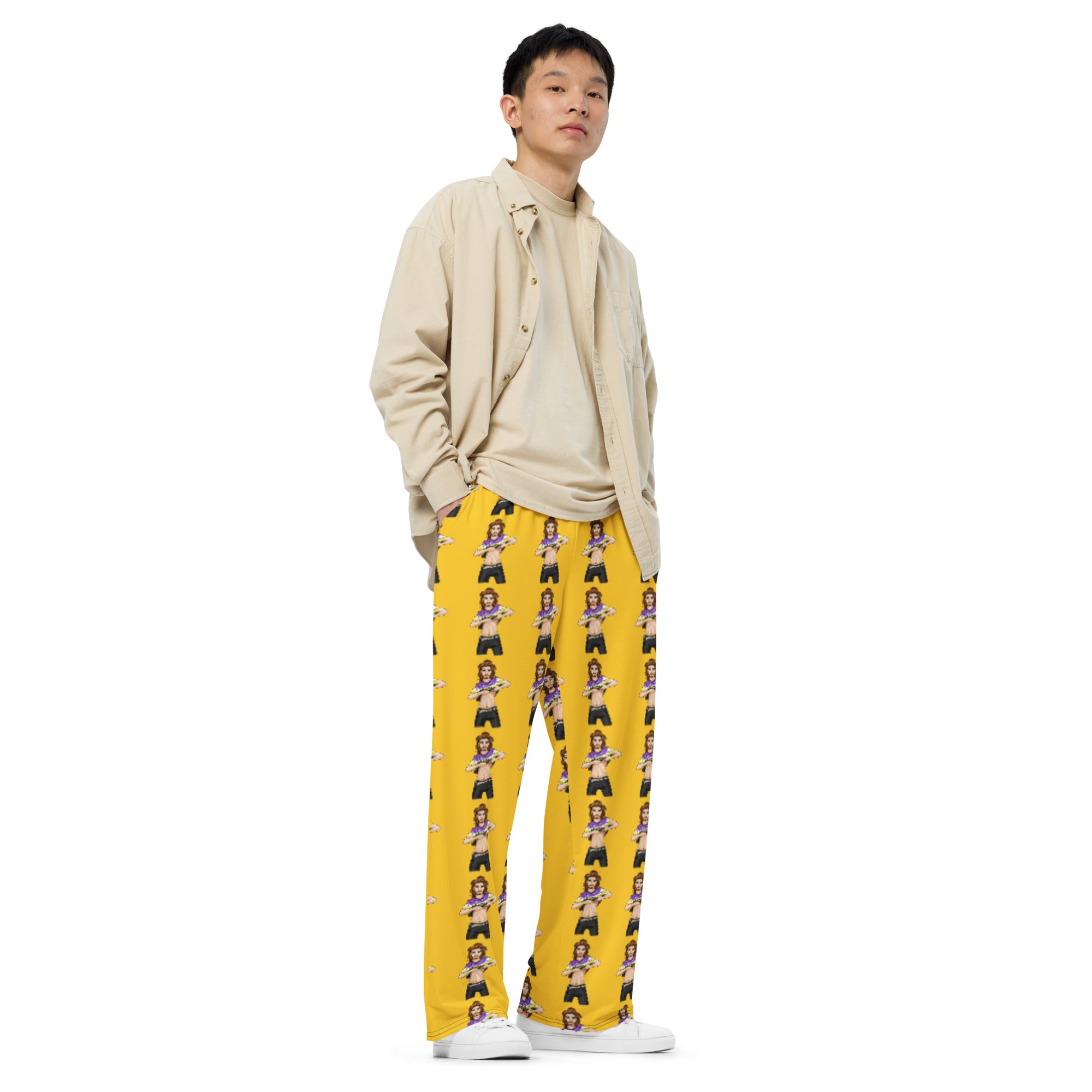 Gender-Neutral LGBTQIA+ Wide-Leg Pants – Trans & Non-Binary Pride