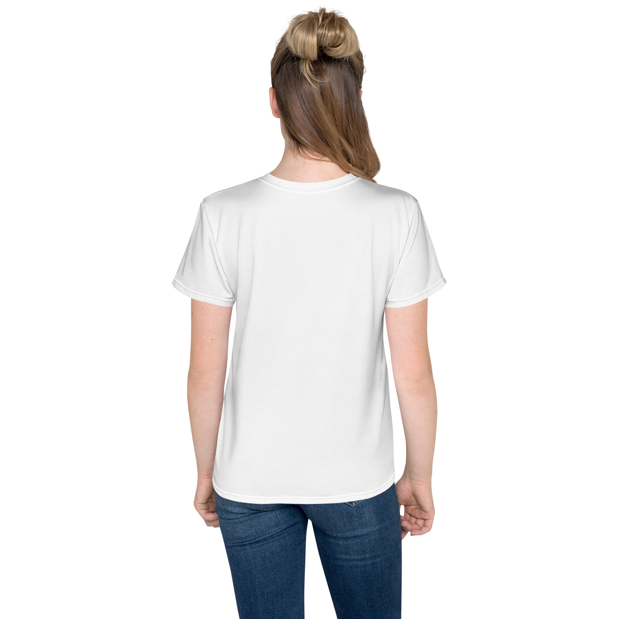 Youth Crew Neck T-Shirt – Skull with Cap Graphic | Black Cotton Tee for Kids | Voce Lindx