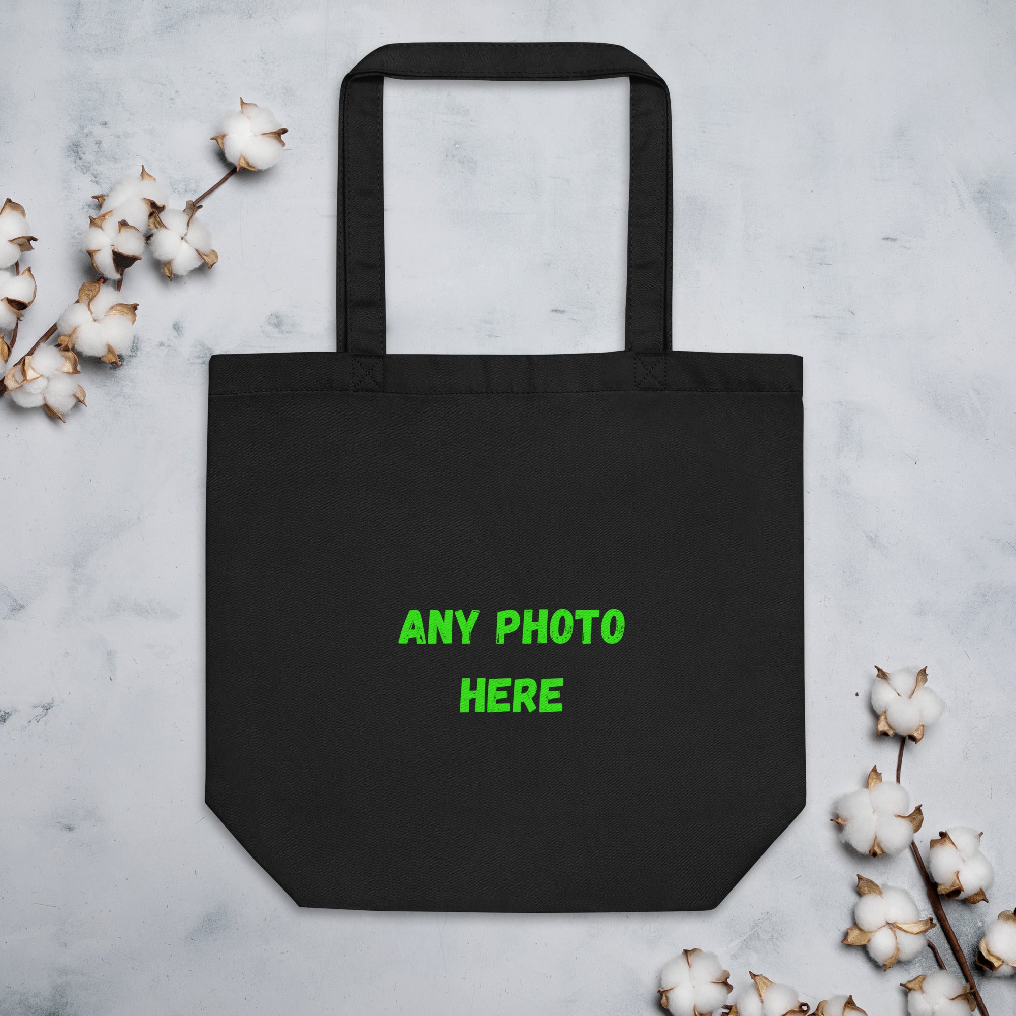 VOCE LINDX Eco Tote Bag – Upload Your Photo or Design – Reusable Cotton Canvas Shopper