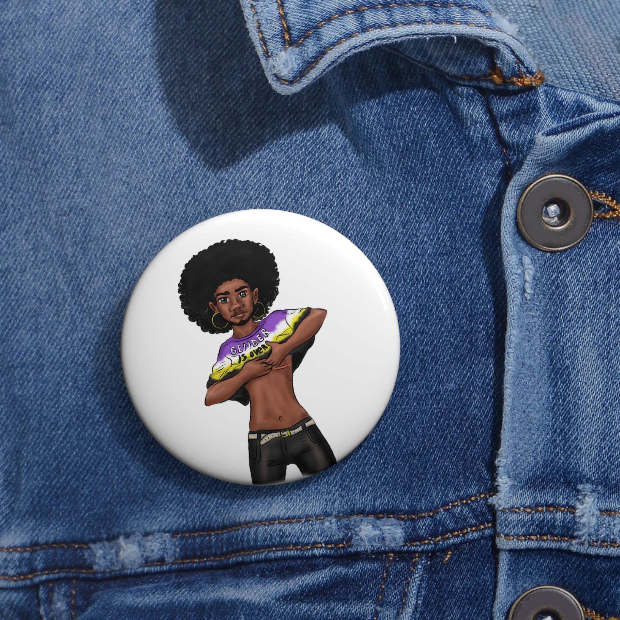 El género ha terminado con los botones de pin personalizados 
