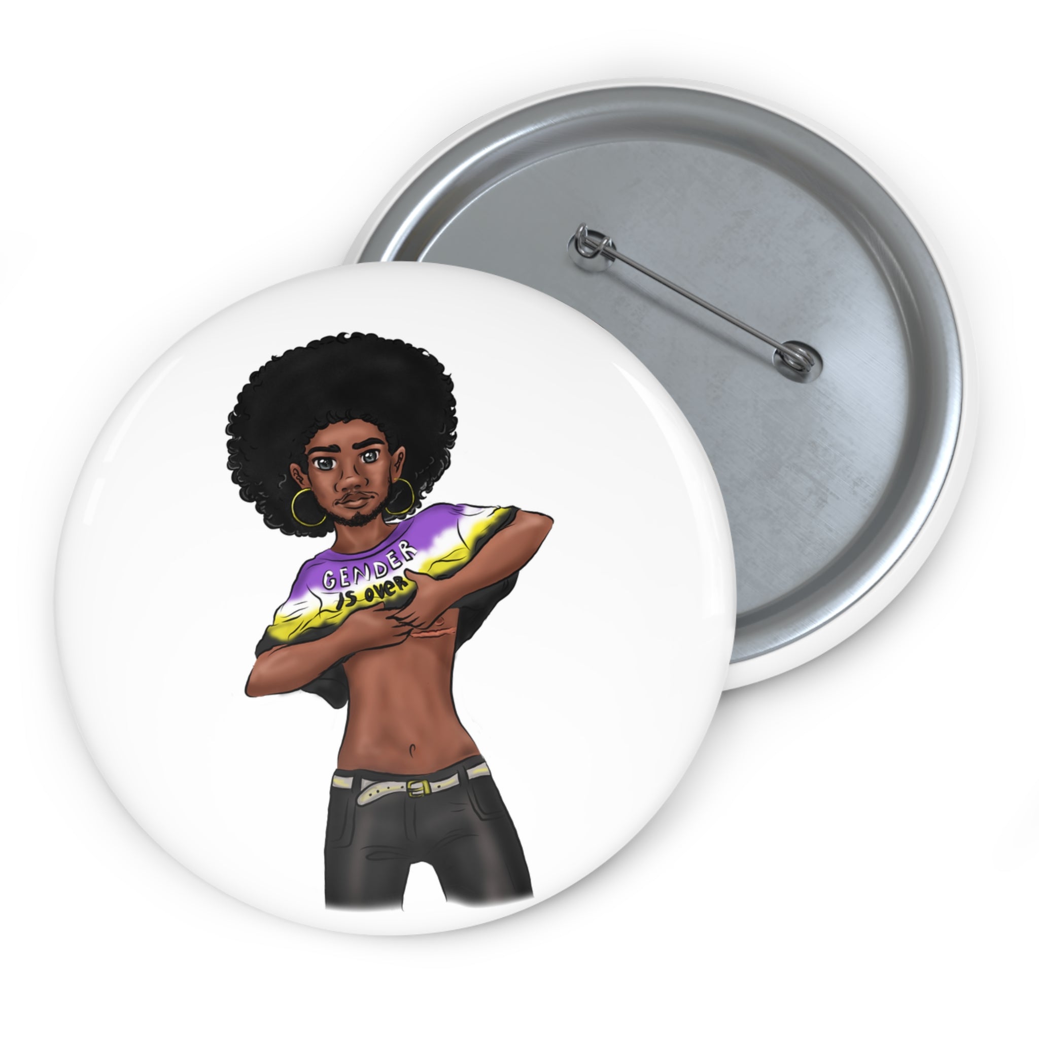 El género ha terminado con los botones de pin personalizados 