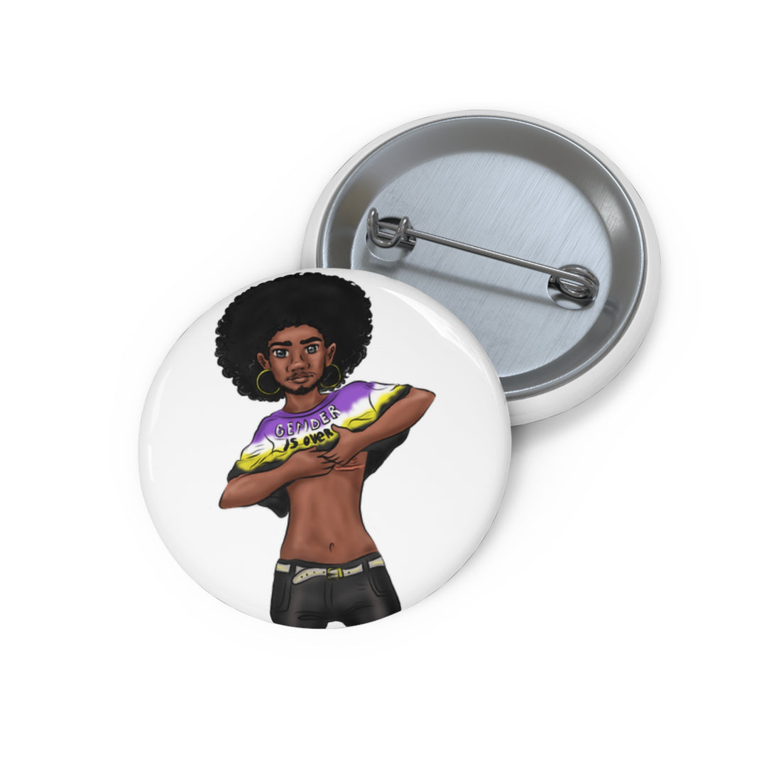 VOCE LINDX ‘Gender Is Over’ Enamel Pin – Activist Statement Badge – Sustainable Inclusive Accessory