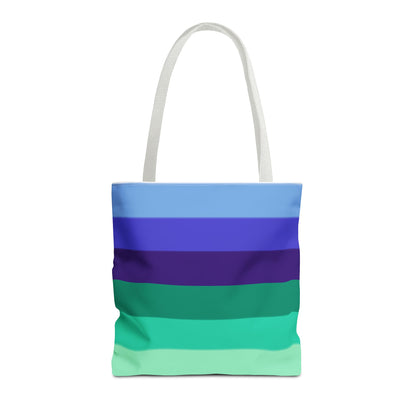 Gay Pride Flag Tote Bag – Durable Polyester, Multiple Sizes &amp; Handle Colors | Inclusive LGBTQIA+ Accessory | Voce Lindx