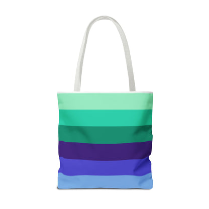 Gay Pride Flag Tote Bag – Durable Polyester, Multiple Sizes &amp; Handle Colors | Inclusive LGBTQIA+ Accessory | Voce Lindx