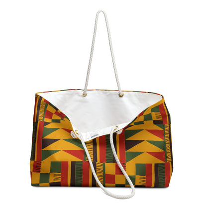 African-Inspired Weekender Bag – Oversized, Durable Polyester, Rope Handles | Inclusive Travel Tote | Voce Lindx