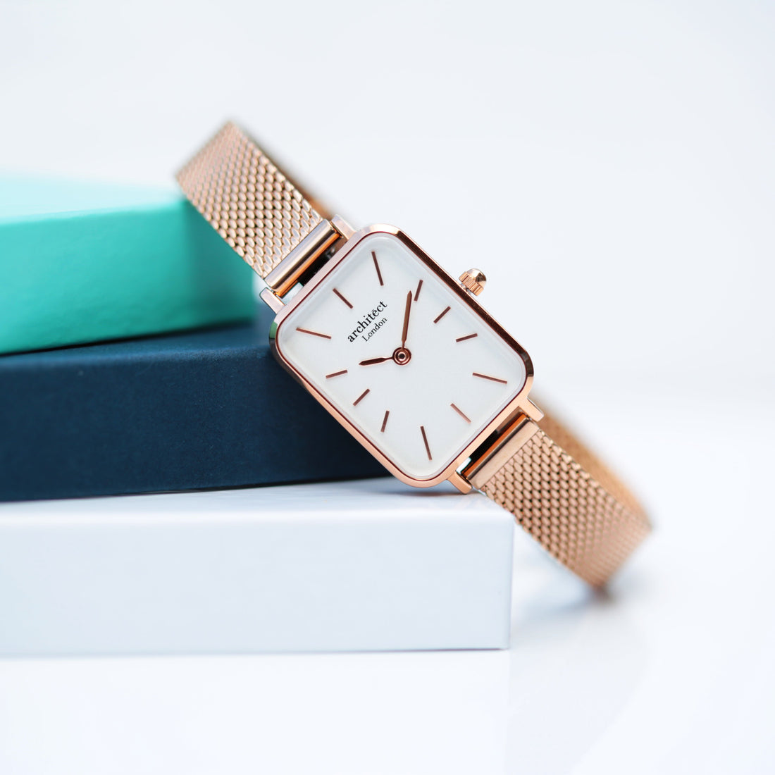 Personalised Architect Lille watch in rose gold