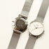Personalised Architect Zephyr Watch - Steel Silver Mesh, Modern Engraving Gift