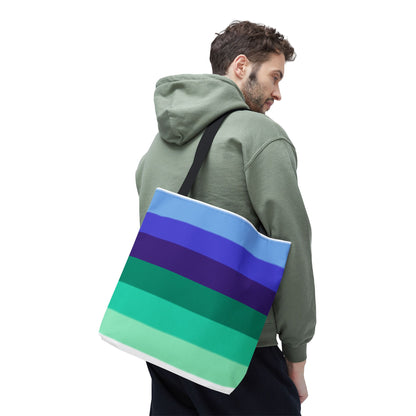 Gay Pride Flag Tote Bag – Durable Polyester, Multiple Sizes &amp; Handle Colors | Inclusive LGBTQIA+ Accessory | Voce Lindx