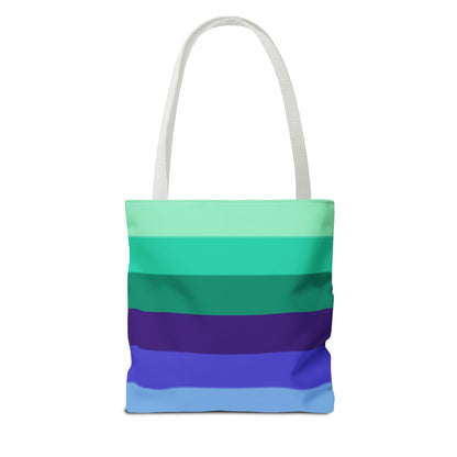 Gay Pride Flag Tote Bag – Durable Polyester, Multiple Sizes &amp; Handle Colors | Inclusive LGBTQIA+ Accessory | Voce Lindx