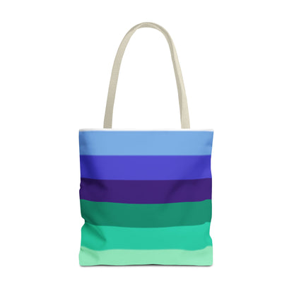 Gay Pride Flag Tote Bag – Durable Polyester, Multiple Sizes &amp; Handle Colors | Inclusive LGBTQIA+ Accessory | Voce Lindx