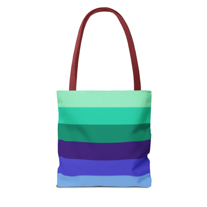 Gay Pride Flag Tote Bag – Durable Polyester, Multiple Sizes &amp; Handle Colors | Inclusive LGBTQIA+ Accessory | Voce Lindx