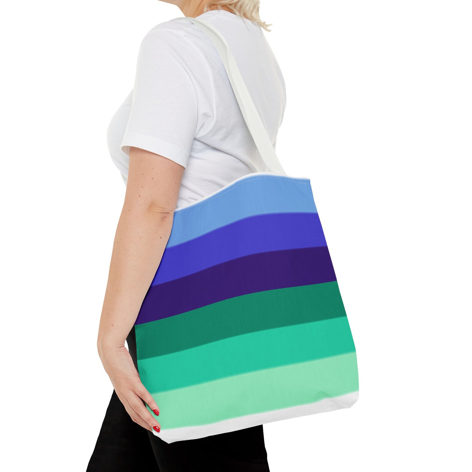 Gay Pride Flag Tote Bag – Durable Polyester, Multiple Sizes &amp; Handle Colors | Inclusive LGBTQIA+ Accessory | Voce Lindx