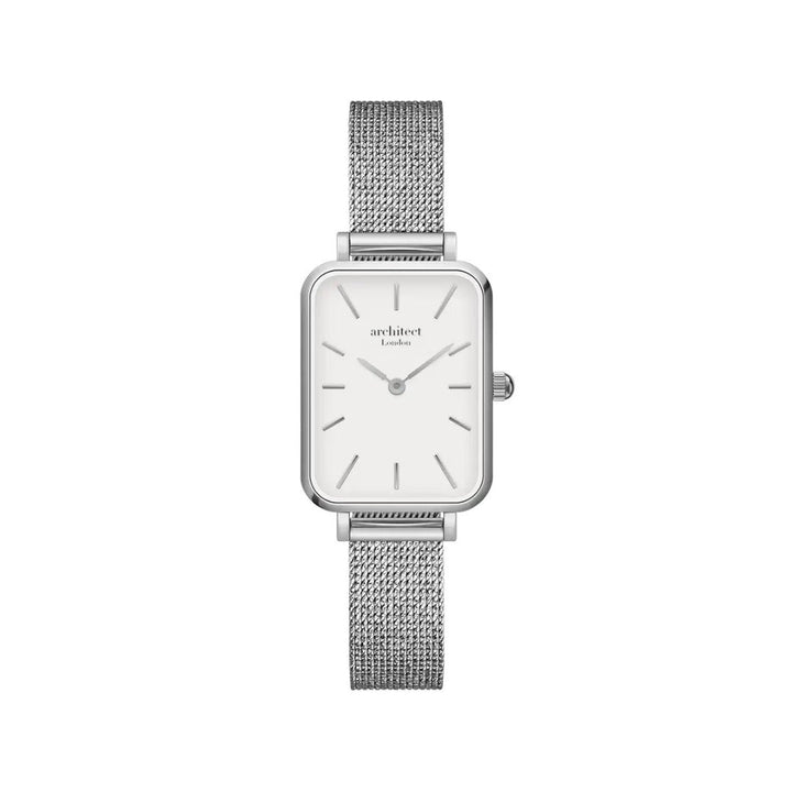 Personalised Architect Lille Watch – Cloud Silver, Modern Engraving | Engraved Gift