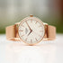 Personalised Architect Blanc Watch - Rose Gold Mesh, Own Handwriting Engraving Keepsake