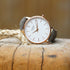 Personalised Architect Blanc watch with light grey strap