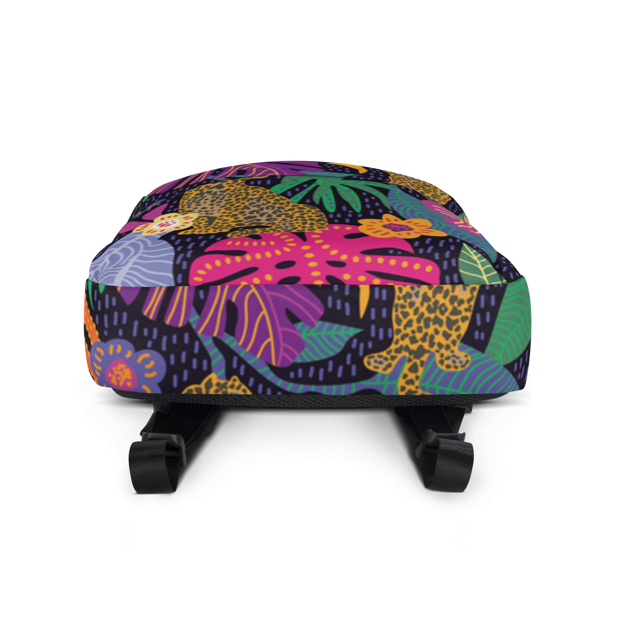 Jaguar &amp; Botanical Backpack – Water-Resistant 15L Rucksack with Laptop Pocket | Bold Wildlife Print