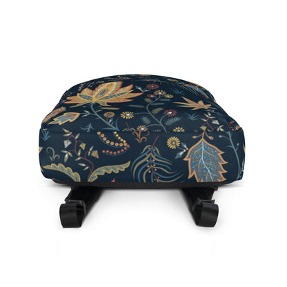 Floral Print Backpack – Water-Resistant 15L Rucksack with Laptop Pocket | All-Gender Everyday Bag